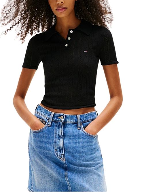 Polo in filo lavorata Tommy Jeans | DW0DW20965BDS